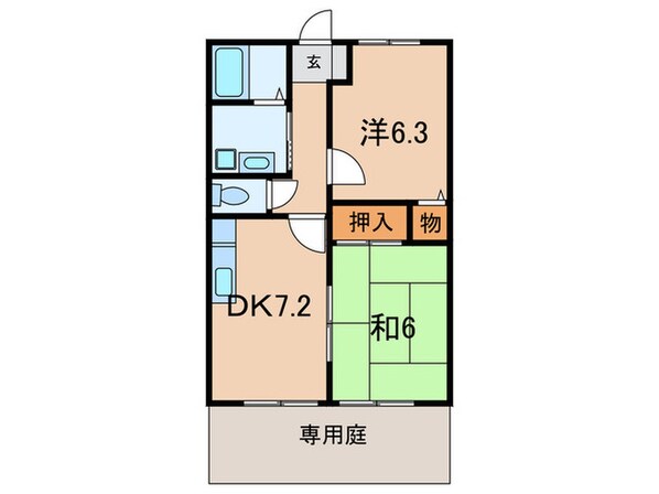 ブリーズ西北の物件間取画像